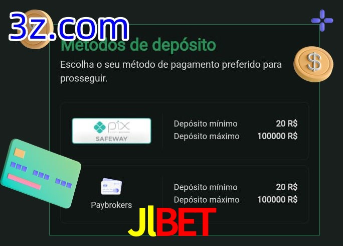 O cassino Jlbet oferece uma grande variedade de métodos de pagamento